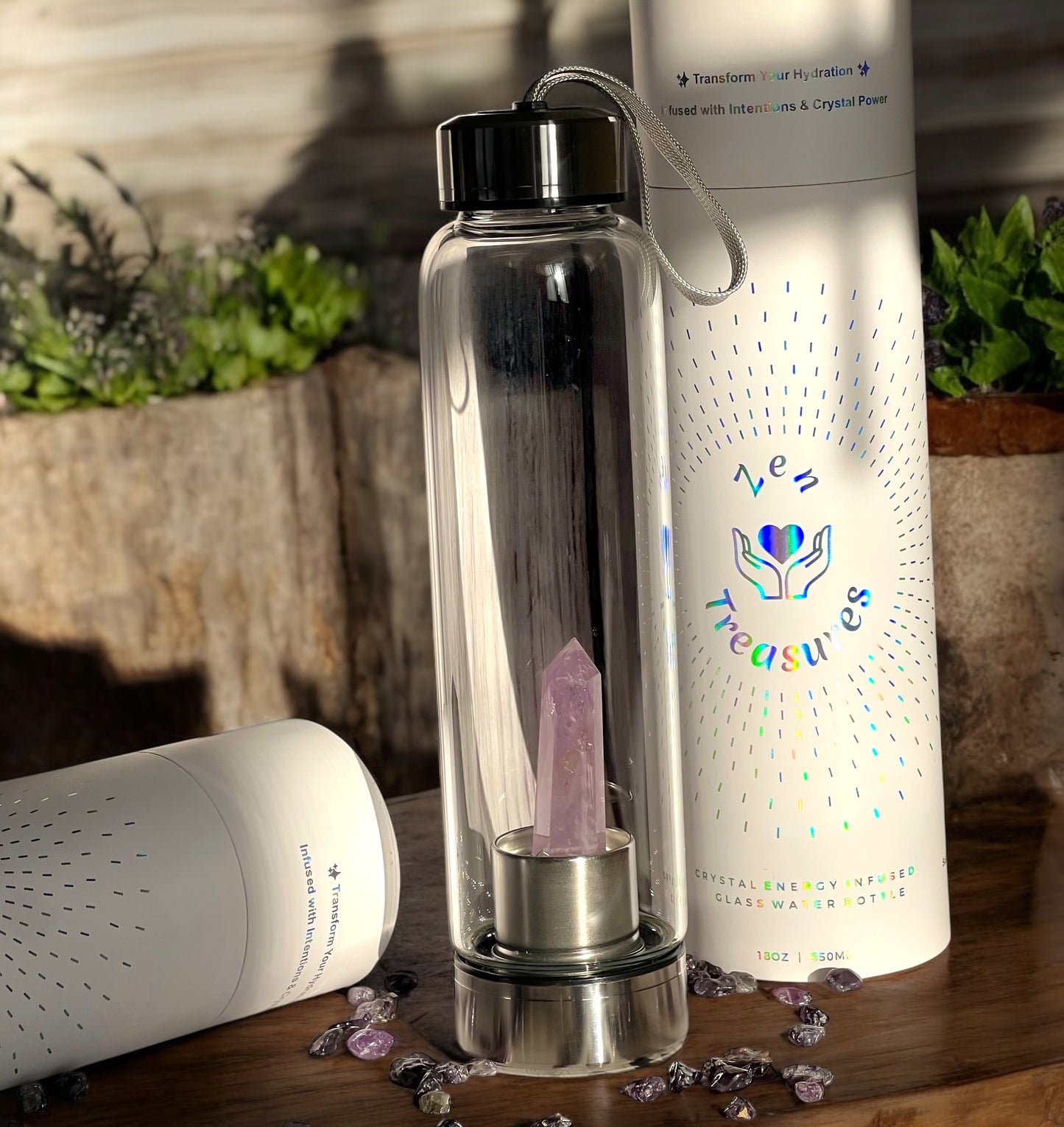 Healing Crystal & Stone Water Bottle