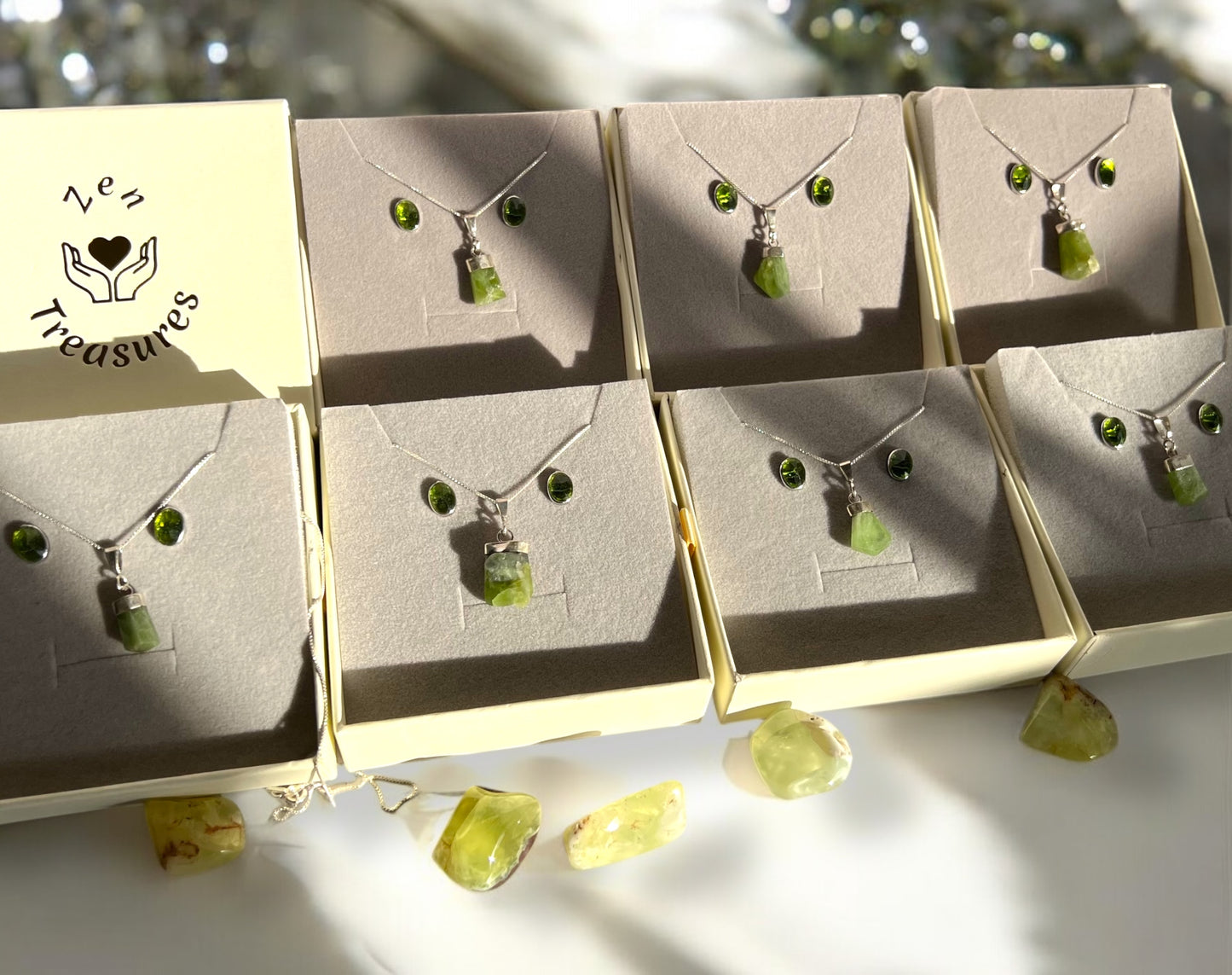 Peridot Crystal Dreams Jewelry Set!