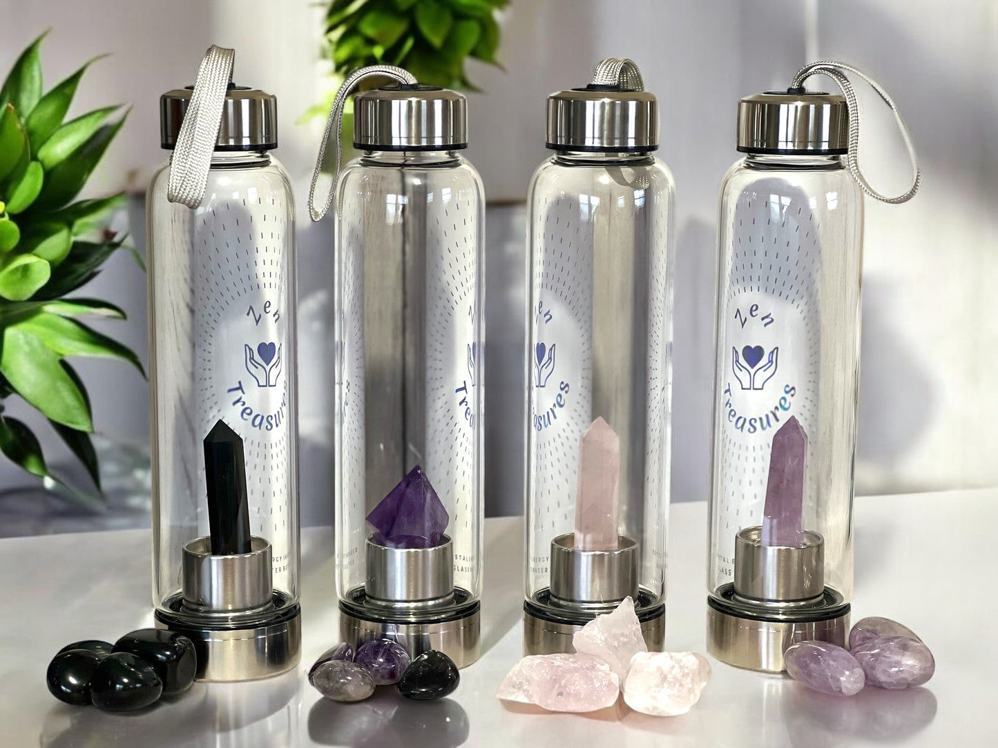 Healing Crystal & Stone Water Bottle