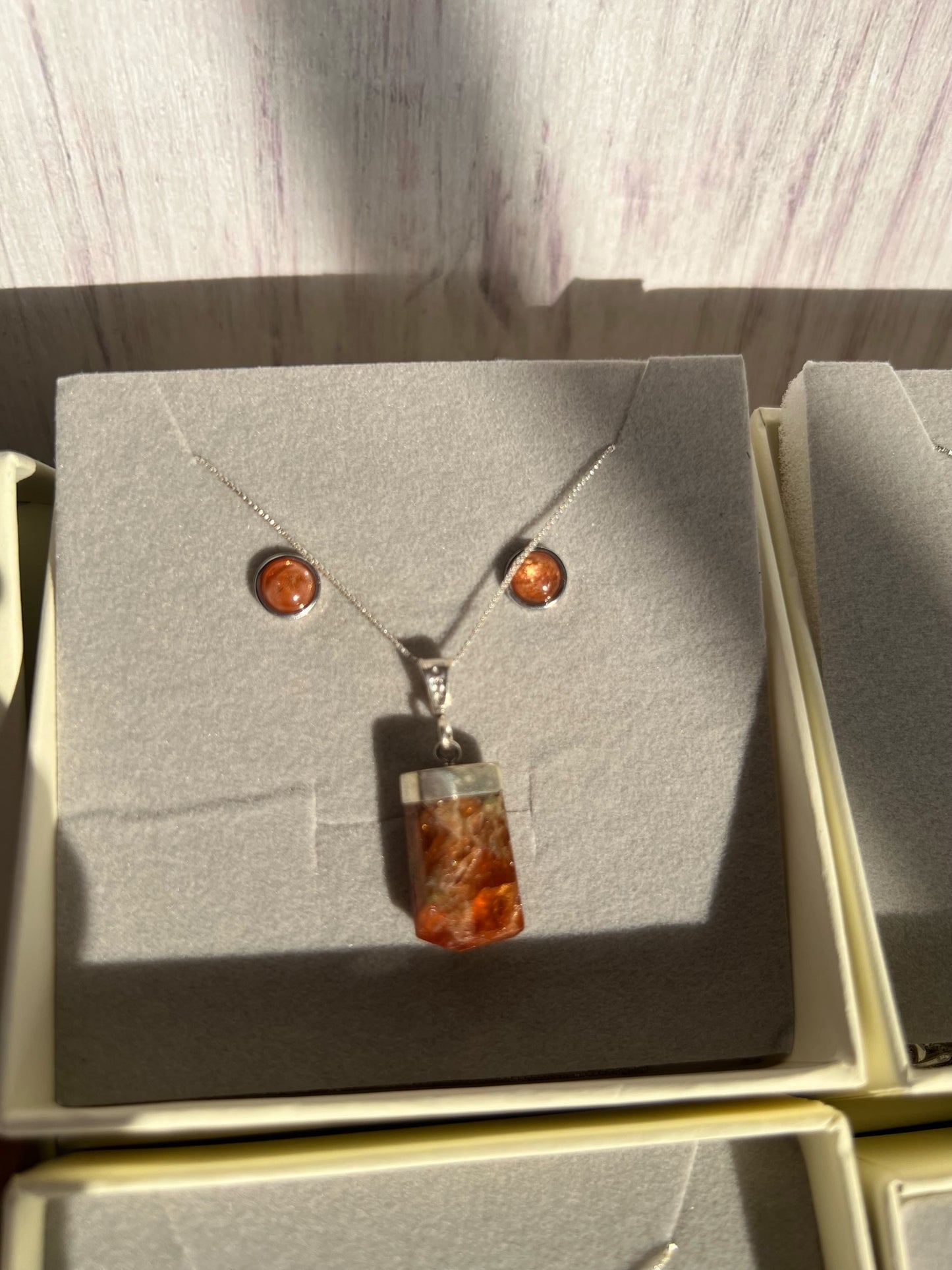 Strawberry Quartz & Garnet Crystal Jewelry Bliss Set