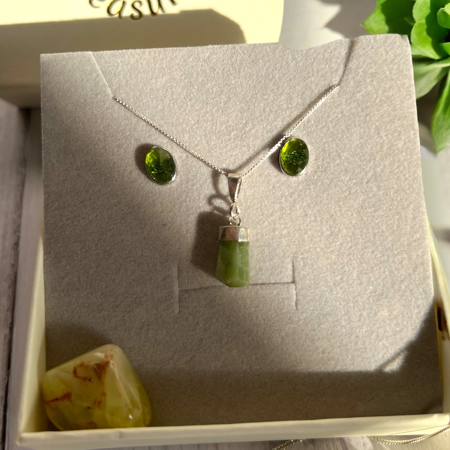 Peridot Crystal Dreams Jewelry Set!