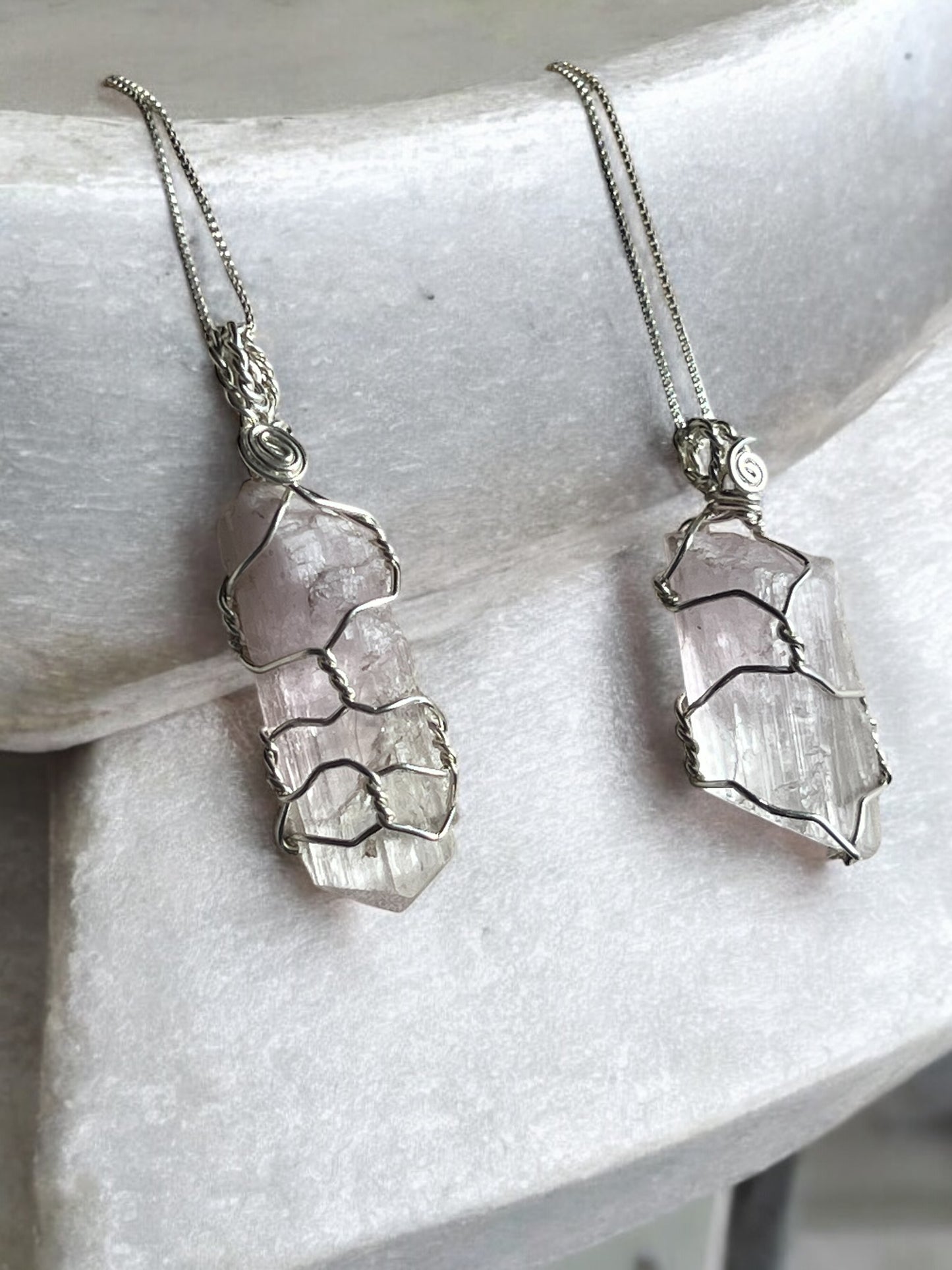 Kunzite Dreamcatcher Necklace